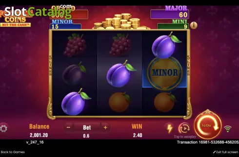 Скрин3. Fortune Coins (TaDa Gaming) слот