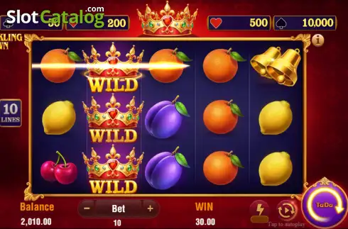 Скрин3. 10 Sparkling Crown слот