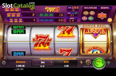 Скрин2. Crazy 777 2 слот