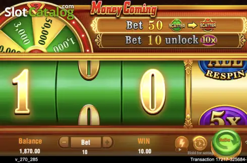 Скрин3. Money Coming (TaDa Gaming) слот