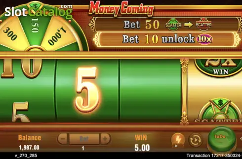 Скрин6. Money Coming (TaDa Gaming) слот