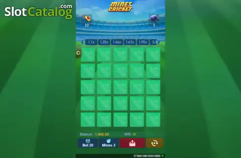 Скрин2. Mines Cricket слот