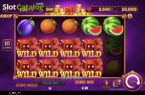 Скрин2. Dice & Drop слот