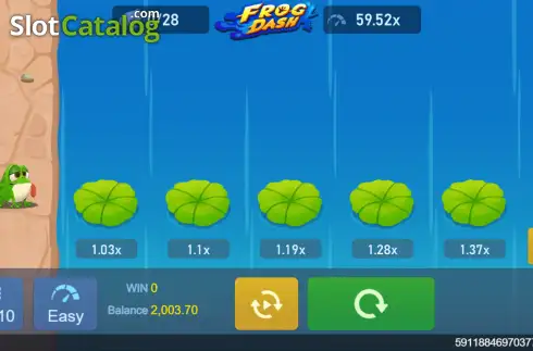 Скрин2. Frog Dash слот