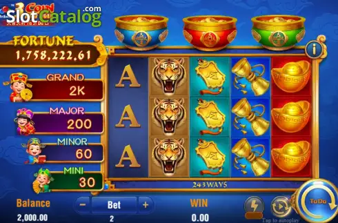 Скрин2. 3 Coin Wild Tiger слот