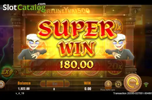 Скрин4. Fortune Yuri 500 слот