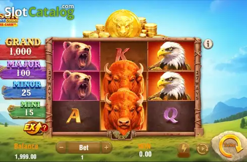 Скрин2. Bison Fortune Coins слот