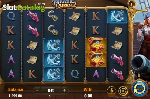 Скрин2. Pirate Queen 2 (TaDa Gaming) слот