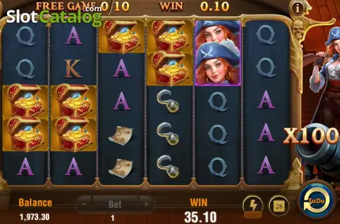 Скрин3. Pirate Queen 2 (TaDa Gaming) слот