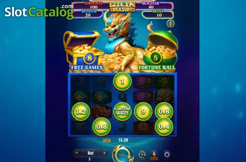 Скрин3. Qilin Treasures слот