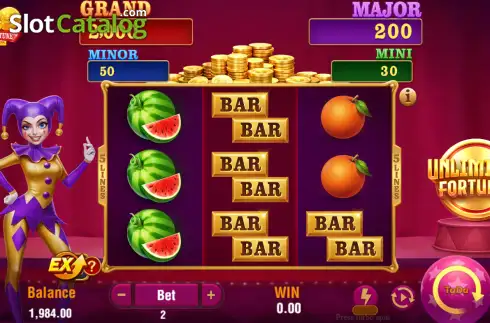 Скрин2. Joker Coins Unlimited Fortune слот
