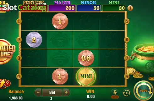 Скрин2. Clover Coins 4x4 Unlimited Fortune слот