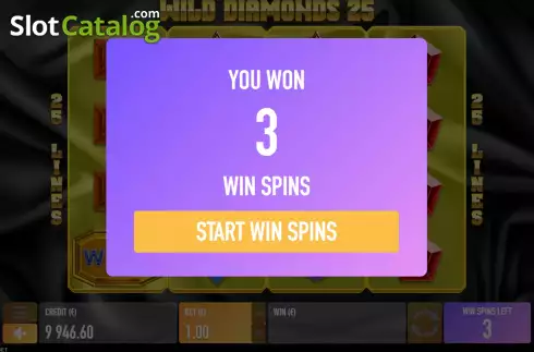 Скрин5. Wild Diamonds 25 слот