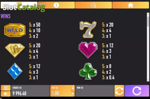 Скрин9. Wild Diamonds 40 слот