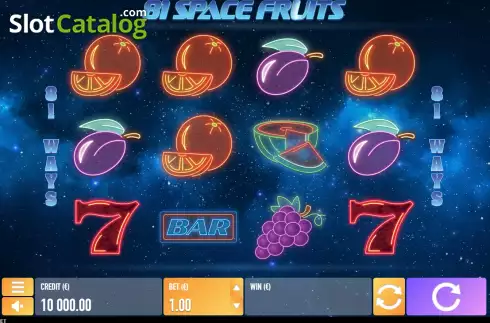 Скрин2. 81 Space Fruits слот