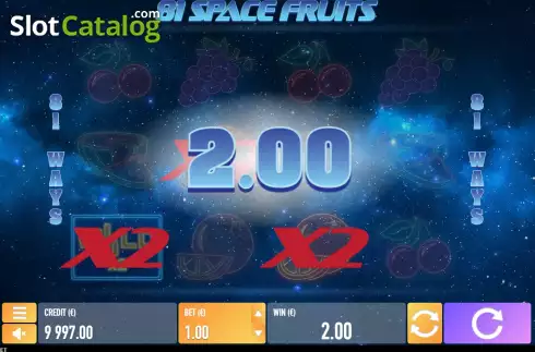 Скрин3. 81 Space Fruits слот