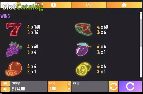 Скрин5. 81 Space Fruits слот