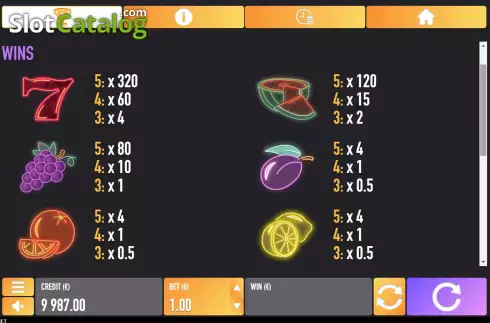 Скрин5. 243 Space Fruits слот