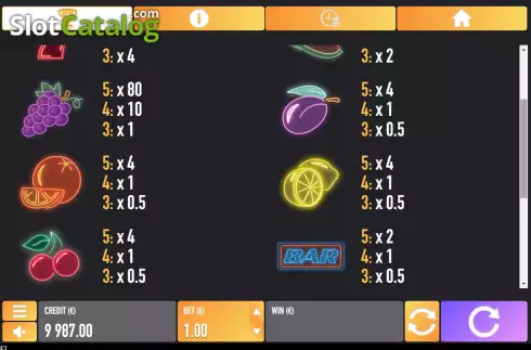 Скрин6. 243 Space Fruits слот