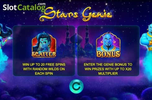 Скрин2. Stars Genie слот