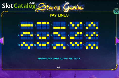Скрин9. Stars Genie слот