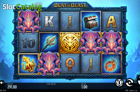 Скрин3. Beat the Beast Krakens Lair слот