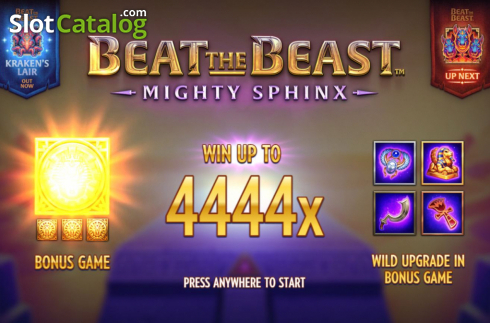 Скрин2. Beat the Beast Mighty Sphinx слот