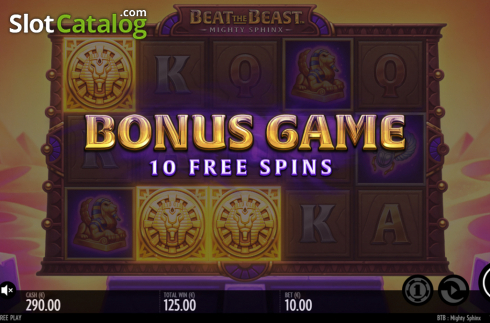 Скрин5. Beat the Beast Mighty Sphinx слот