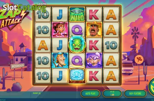 Скрин3. Zap Attack слот