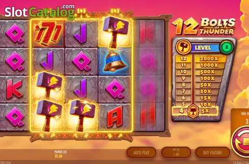 Скрин7. 12 Bolts of Thunder слот