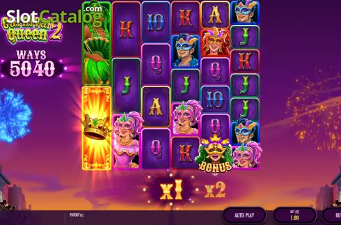 Скрин2. Carnival Queen 2 слот