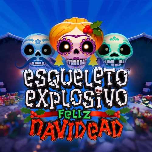 Esqueleto Explosivo Feliz Navidead логотип