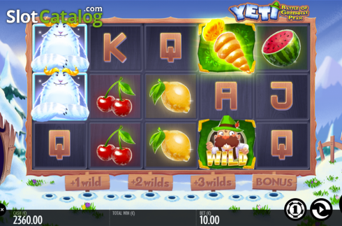 Скрин2. Yeti Battle of Greenhat Peak слот