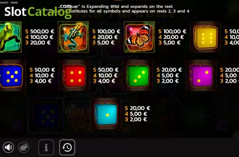 Скрин6. Wild Paradice слот