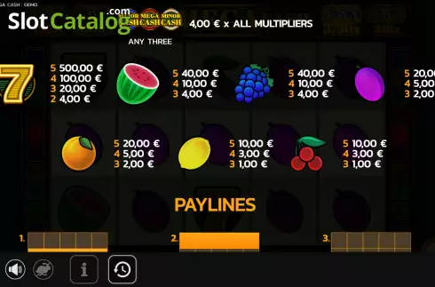 Скрин6. Mini Mega Cash слот
