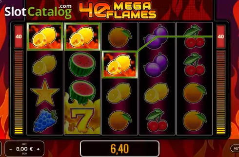Скрин4. 40 Mega Flames слот