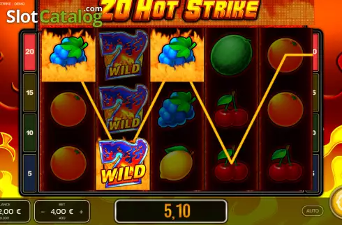Скрин3. 20 Hot Strike слот