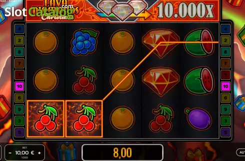 Скрин3. Lava Diamonds Christmas слот