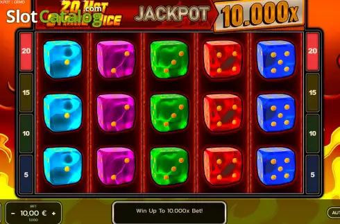 Скрин2. 20 Hot Strike Dice Jackpot слот