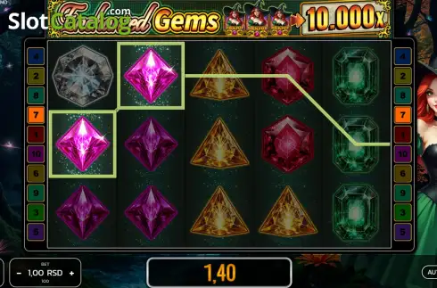 Скрин3. Enchanted Gems слот