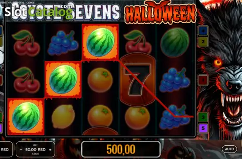 Скрин3. Coyote Sevens Halloween слот