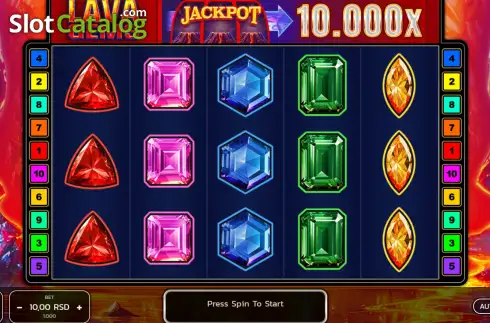 Скрин2. Lava Gems слот