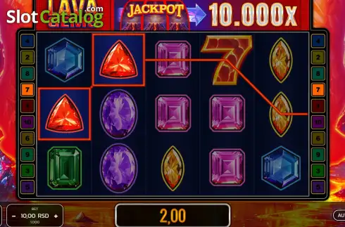 Скрин3. Lava Gems слот