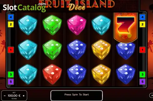 Скрин2. Fruit Island Dice слот