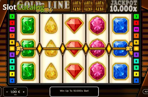 Скрин2. Gold Line Gems слот