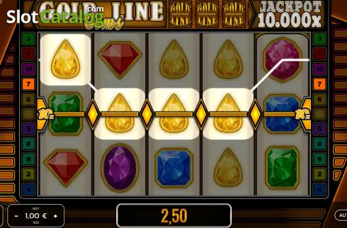 Скрин3. Gold Line Gems слот