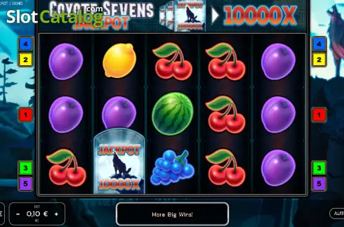 Скрин2. Coyote Sevens Jackpot слот