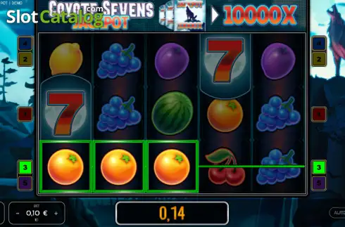 Скрин3. Coyote Sevens Jackpot слот