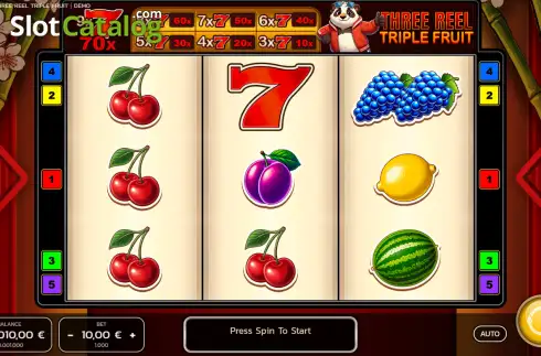 Скрин2. Three Reel Triple Fruit слот