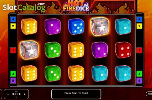 Скрин2. Hot Fire Dice слот